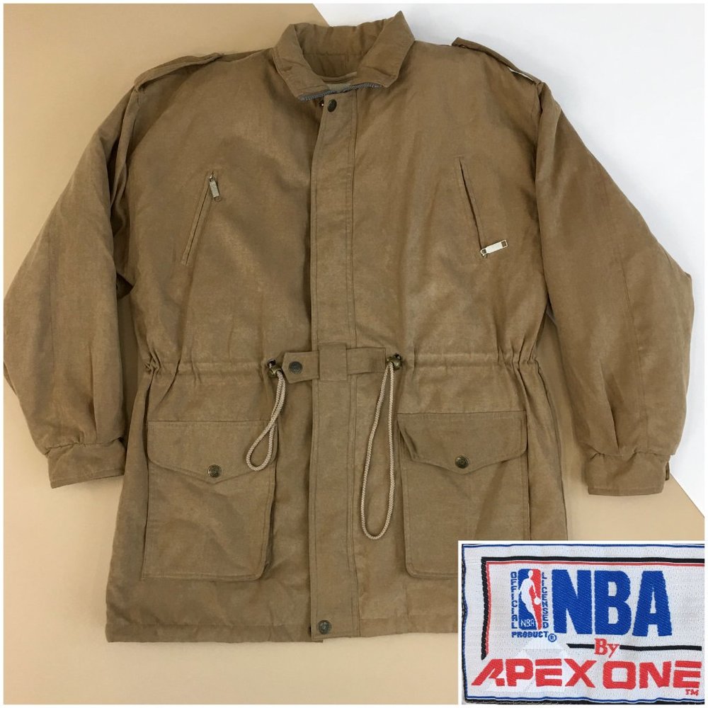 Vintage Apex One NBA Womens Jacket Quilted Coat‎ Sherpa Lined Size Large